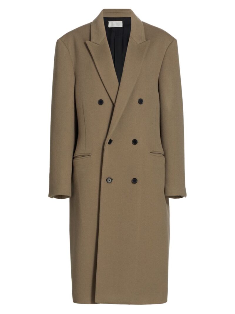 ̵   ǥ 㥱åȡ֥륾  Anderson Double-Breasted Cashmere Coat dirt brown