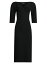 ̵ 륵 ǥ ԡ ȥåץ Satin Pinched Midi-Dress black