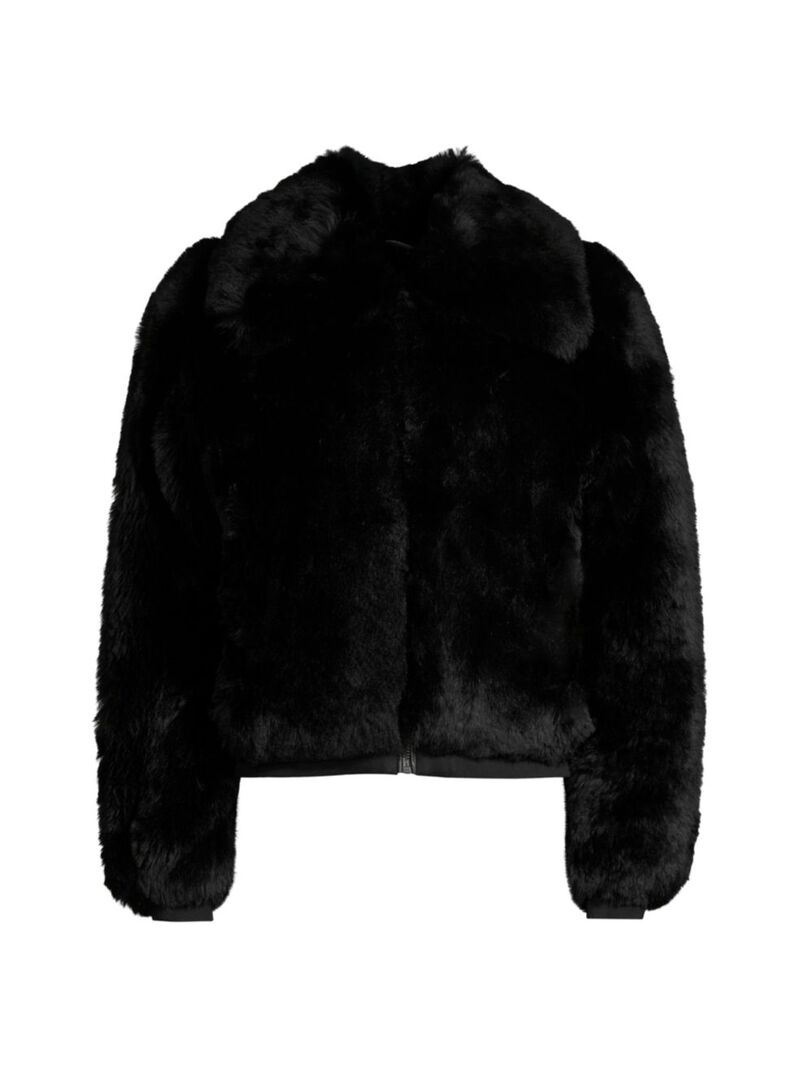 ̵ ࡼʥå ǥ 㥱åȡ֥륾  Peach Tree Shearling Jacket black