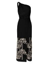 【送料無料】 ジョアンナオッティ レディース ワンピース トップス Waterfall Meditation Linen Ankle-Length Dress black