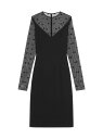 【送料無料】 ジバンシー レディース ワンピース トップス Dress In Bi-Material 4G Pattern black