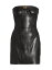 ̵ Хޥ ǥ ԡ ȥåץ Leather Bustier Minidress black