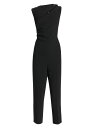 【送料無料】 マレーラ レディース ジャンプスーツ トップス Marella Art.365 Tirana Cut-Out Crepe Jumpsuit black