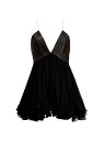 【送料無料】 カイト レディース タンクトップ トップス Anita Leather Ruffled Top black