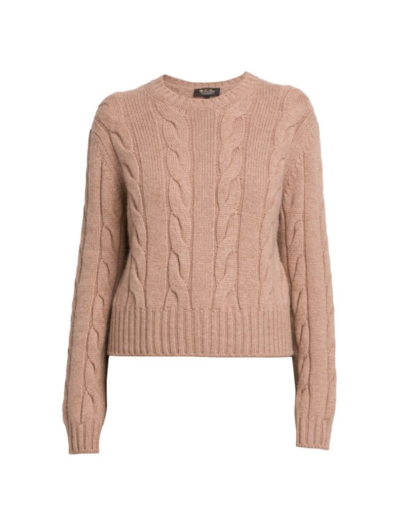 【送料無料】 ロロピアーナ レディース ニット・セーター アウター Cable-Knit Cashmere Sweater mat t..