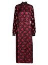 【送料無料】 ドリス・ヴァン・ノッテン レディース ワンピース トップス Geometric-Print Embellished-Cuff Midi Dress fuchsia