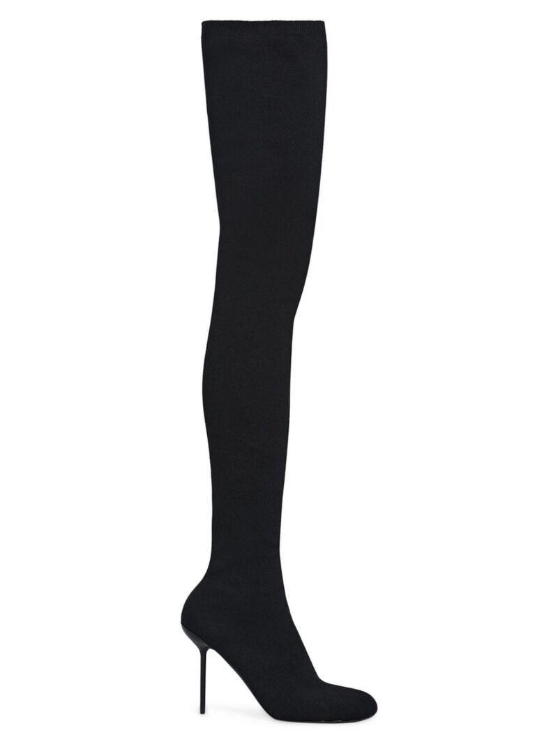 【送料無料】 バレンシアガ レディース ブーツ・レインブーツ シューズ Anatomic 110mm Over-The-Knee Boots black