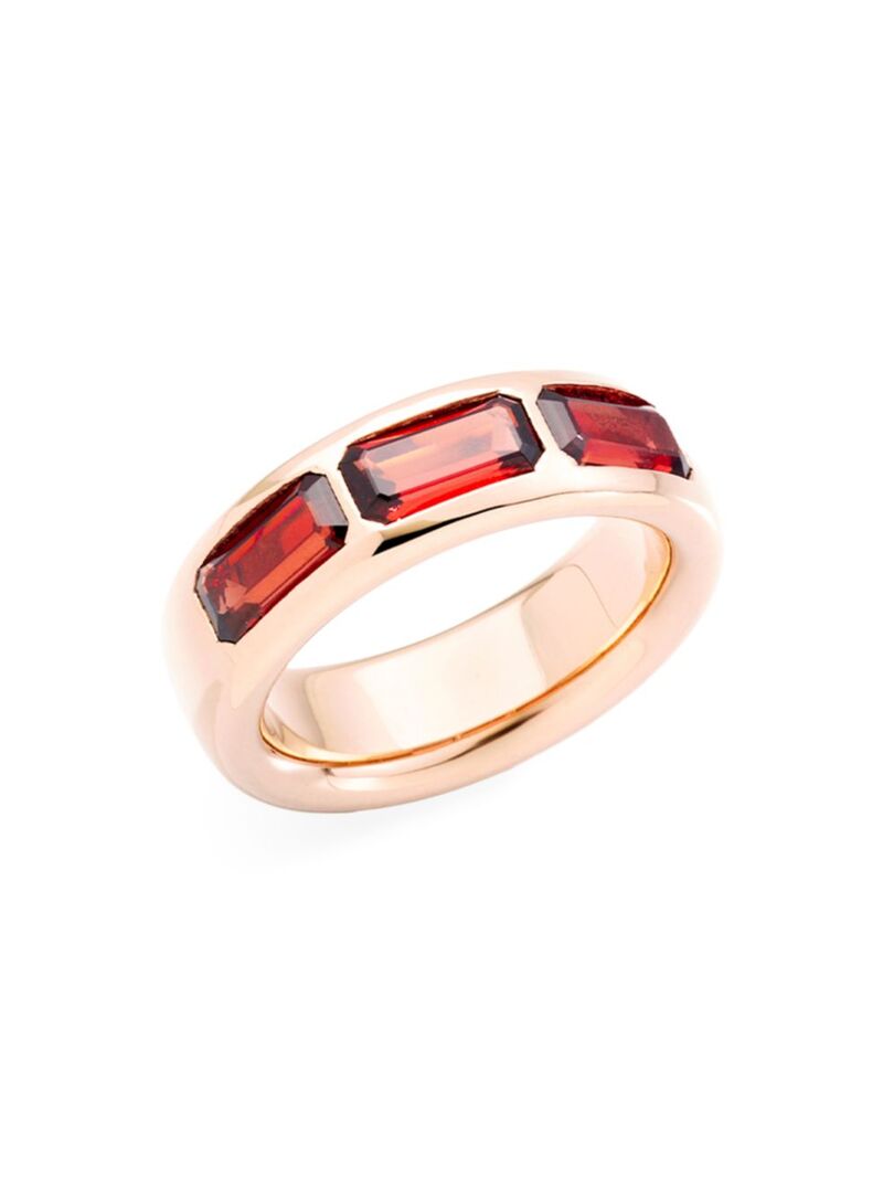 ポメラート 【送料無料】 ポメラート レディース リング アクセサリー Iconica 18K Rose Gold & Garnet Ring rose gold