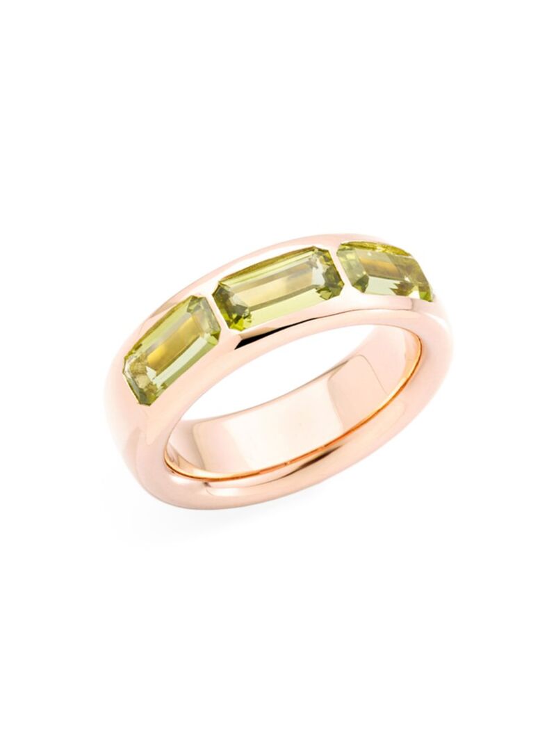 ポメラート 【送料無料】 ポメラート レディース リング アクセサリー Iconica 18K Rose Gold & Peridot Ring rose gold