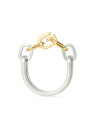 【送料無料】 ジバンシー レディース リング アクセサリー G Link Two Tone Ring golden silvery