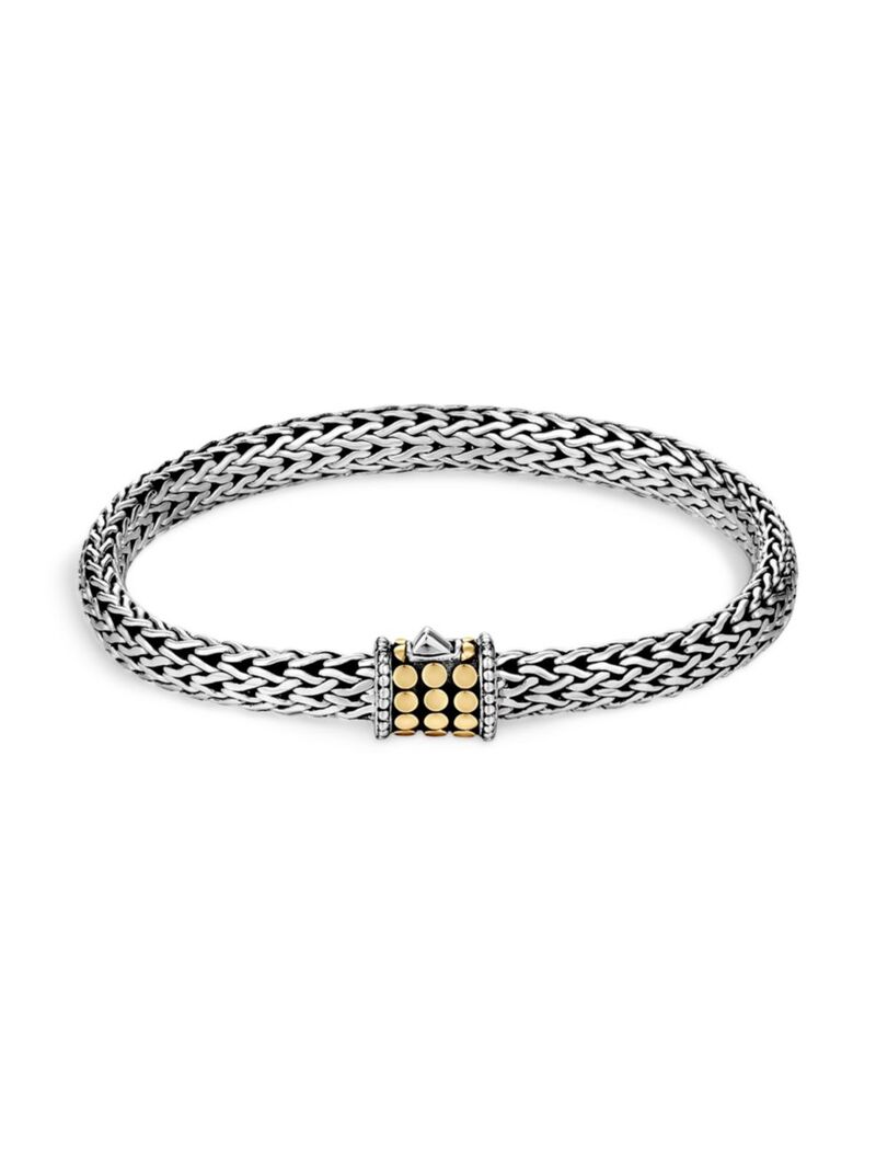 【送料無料】 ジョン・ハーディー レディース ブレスレット・バングル・アンクレット アクセサリー Dot Deco 18K Gold & Sterling Silver Bracelet gold