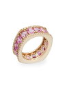 yz ~Zm fB[X O ANZT[ Procida 18K Rose Gold, Diamond & Pink Sapphire Band Ring rose gold