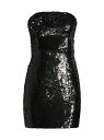 ミリ― 【送料無料】 ミリー レディース ワンピース トップス Sascha Strapless Sequin Rosette Minidress black