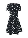 【送料無料】 キャロライナヘレラ レディース ワンピース トップス Polka Dot Fit-&-Flare Dress black multi