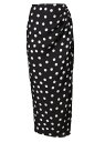 【送料無料】 キャロライナヘレラ レディース スカート ボトムス Polka Dot Sarong Skirt black multi