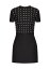 ̵ ƥ ǥ ԡ ȥåץ Embroidered Crepe Couture Short Dress black