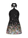 【送料無料】 ヴァレンティノ レディース ワンピース トップス Embroidered Crepe Couture Short Dress black multicolor