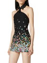 【送料無料】 ヴァレンティノ レディース ワンピース トップス Embroidered Crepe Couture Short Dress black multicolor