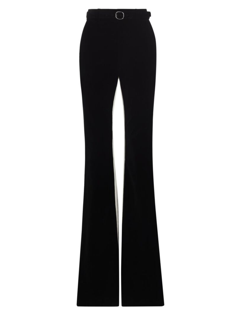 【送料無料】 プロエンザショラー レディース カジュアルパンツ ボトムス Velvet Belted Suiting Pants black multi