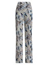 yz obWF[~VJ fB[X JWApc {gX Floral Sequined Wide-Leg Pants blue multi