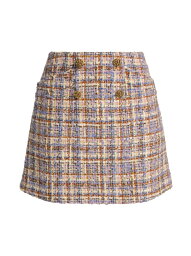 【送料無料】 バッシュ レディース スカート ボトムス Plaid A-Line Miniskirt multico