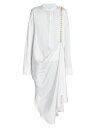 【送料無料】 ロエベ レディース ワンピース トップス Chain-Embellished Silk Midi-Dress optic white