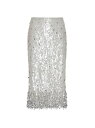 ヴァレンティノ レディース スカート ボトムス Tulle Illusione Embroidered Skirt silver