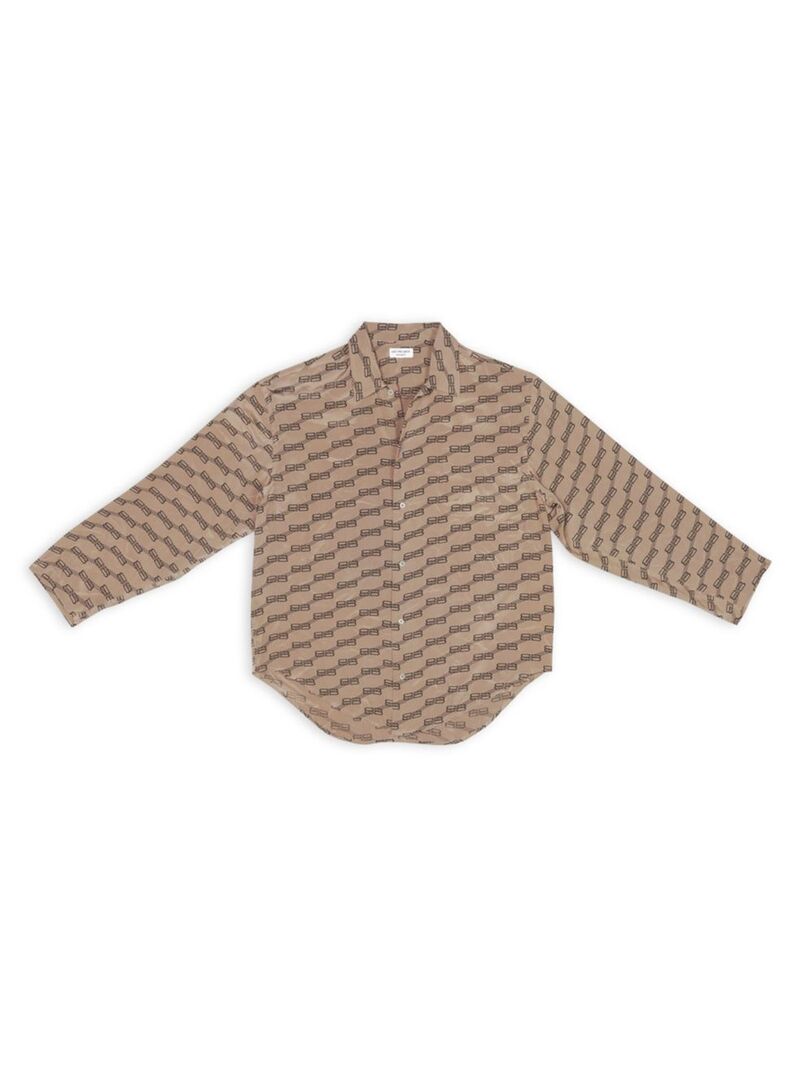 ̵ Х󥷥 ǥ  ȥåץ BB Monogram Minimal Shirt beige brown