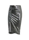 【送料無料】 イザベルマランエトワール レディース スカート ボトムス Shiny Flou Dolene Midi Skirt silver