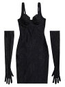 【送料無料】 バレンシアガ レディース ワンピース トップス Allover Logo Dress black