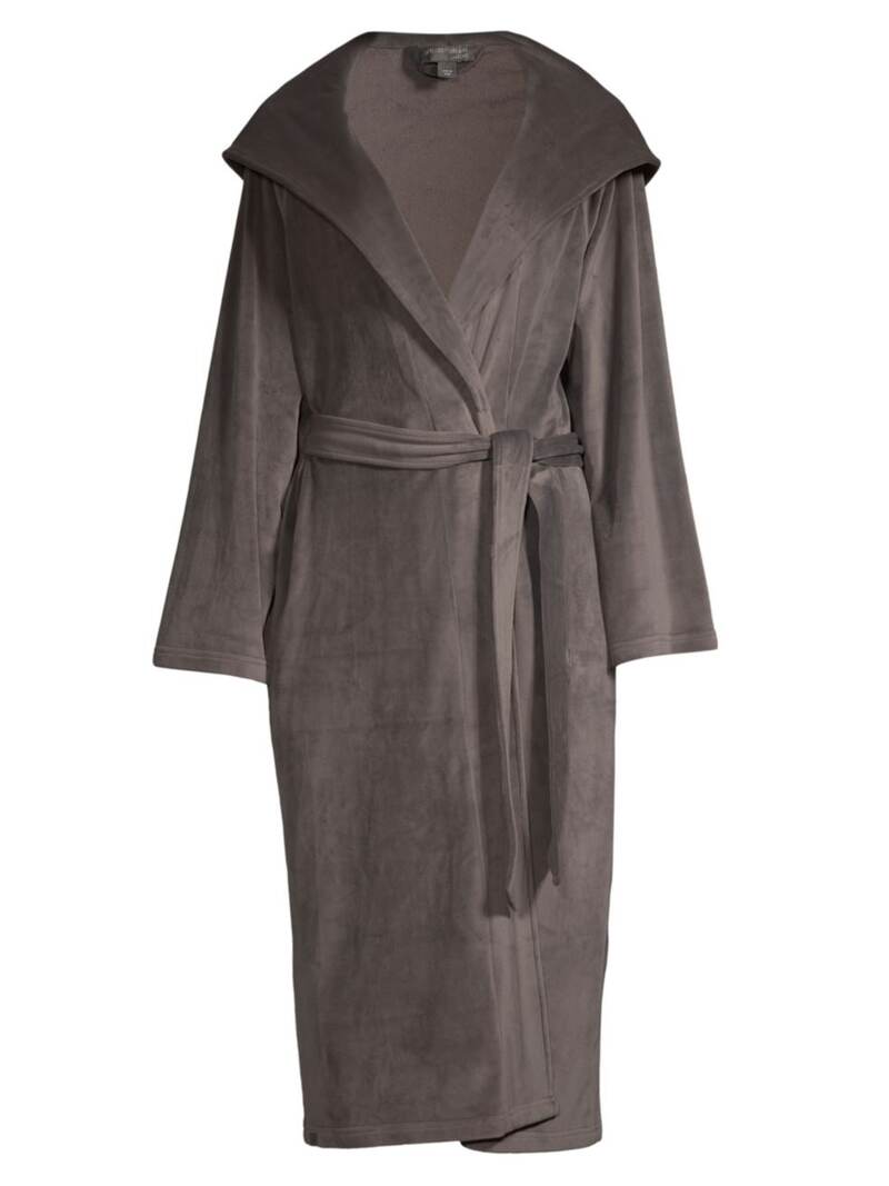  ベアフットドリームス レディース ナイトウェア アンダーウェア LuxechicR Belted Hooded Robe carbon