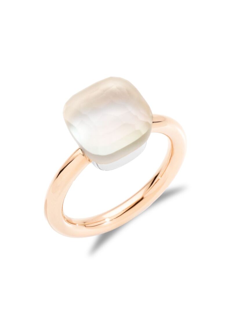 ポメラート 【送料無料】 ポメラート レディース リング アクセサリー Nudo Gele Classic White Topaz, Mother-Of-Pearl, 18K Rose Gold & 18K Yellow Gold Ring rose white gold