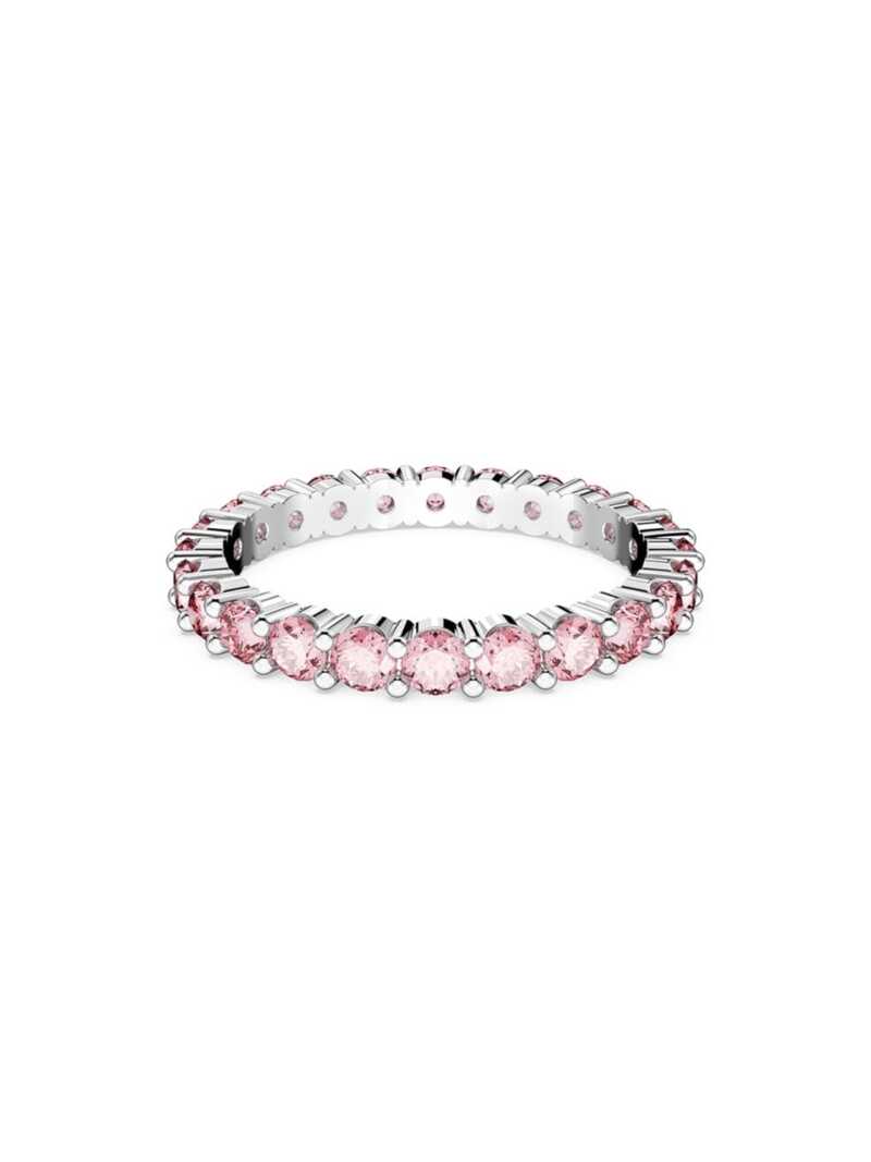 yz XtXL[ fB[X O ANZT[ Matrix Rhodium-Plated & Crystal Eternity Band pink