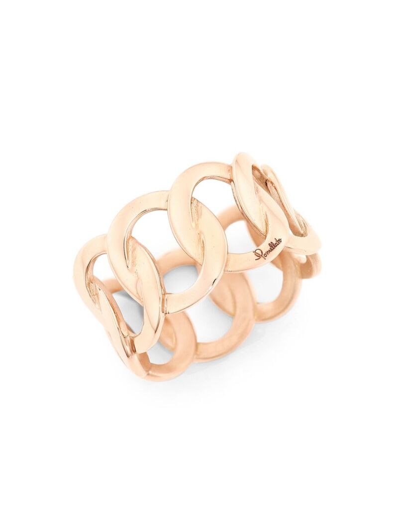 ポメラート 【送料無料】 ポメラート レディース リング アクセサリー Brera 18K Rose Gold Chain Ring rose gold