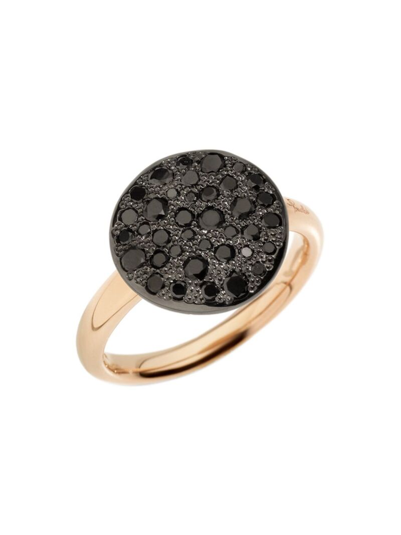 ポメラート 【送料無料】 ポメラート レディース リング アクセサリー Sabbia Black Diamond & 18K Rose Gold Ring rose gold