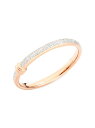 【送料無料】 ポメラート レディース ブレスレット・バングル・アンクレット アクセサリー Iconica 18K Rose Gold & Diamond Bangle Bracelet diamond