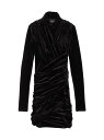 【送料無料】 バレンシアガ レディース ワンピース トップス Draped Mini Dress black