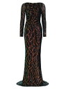 【送料無料】 タルボールホフ レディース ワンピース トップス Sequin-Embroidered Stretch-Tulle Gown black