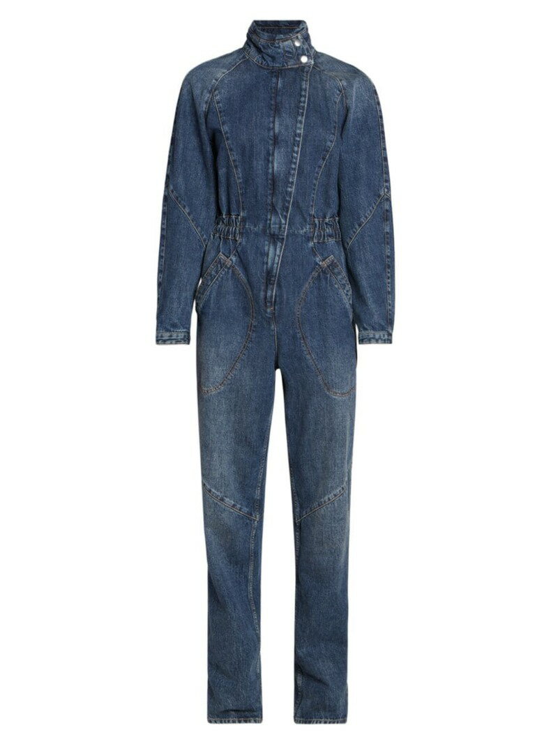 【送料無料】 イザベル マラン レディース ジャンプスーツ トップス Kimea Denim Jumpsuit dark blue