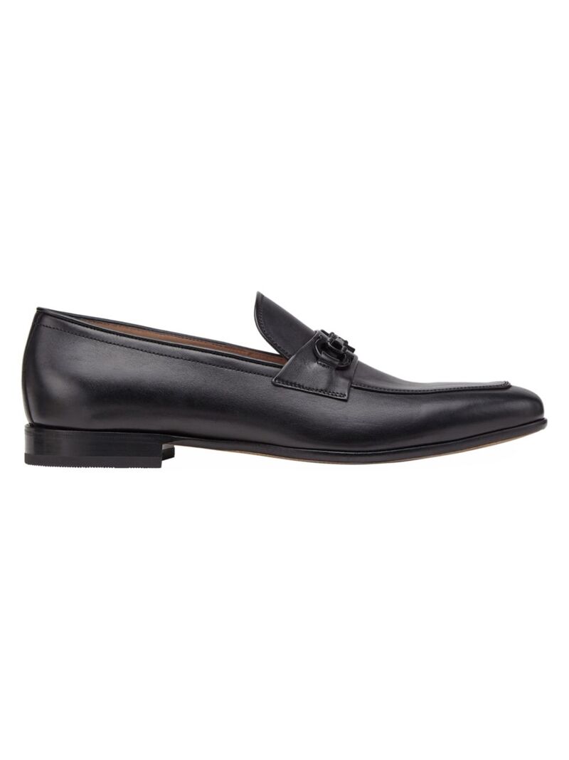 【送料無料】 フェラガモ メンズ スリッポン・ローファー シューズ Reno Leather Loafers nero