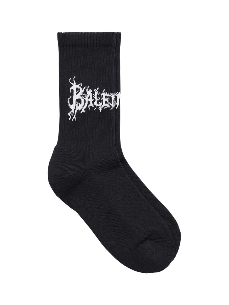 yz oVAK fB[X C A_[EFA Diy Metal Outline Socks black