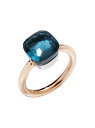 ポメラート 【送料無料】 ポメラート レディース リング アクセサリー Nudo 18K Rose Gold & London Blue Topaz Petite Square Ring rose gold