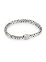 【送料無料】 ジョン・ハーディー レディース ブレスレット・バングル・アンクレット アクセサリー Classic Chain Diamond & Sterling Silver Medium Bracelet silver