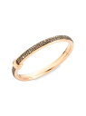 【送料無料】 ポメラート レディース ブレスレット・バングル・アンクレット アクセサリー Iconica 18K Rose Gold & Brown Diamond Bangle Bracelet diamond