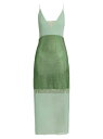 【送料無料】 ステラマッカートニー レディース ワンピース トップス Hotfix Crystal Mesh Midi-Dress fern