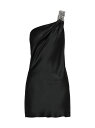 【送料無料】 ステラマッカートニー レディース ワンピース トップス Falabella Crystal-Embellished One-Shoulder Minidress black