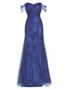 【送料無料】 ルネルイス レディース ワンピース トップス Floral Jacquard Off-the-Shoulder Gown periwinkle