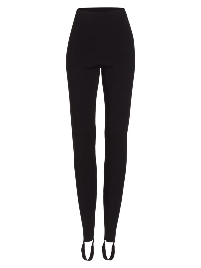 yz U E fB[X MX {gX Dianta Stirrup Wool-Blend Leggings black