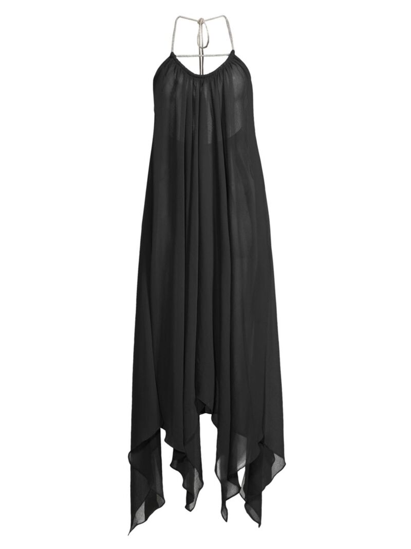 【送料無料】 レイミー ブルック レディース ワンピース トップス Joyce Embellished Gauze Handkerchief Dress black