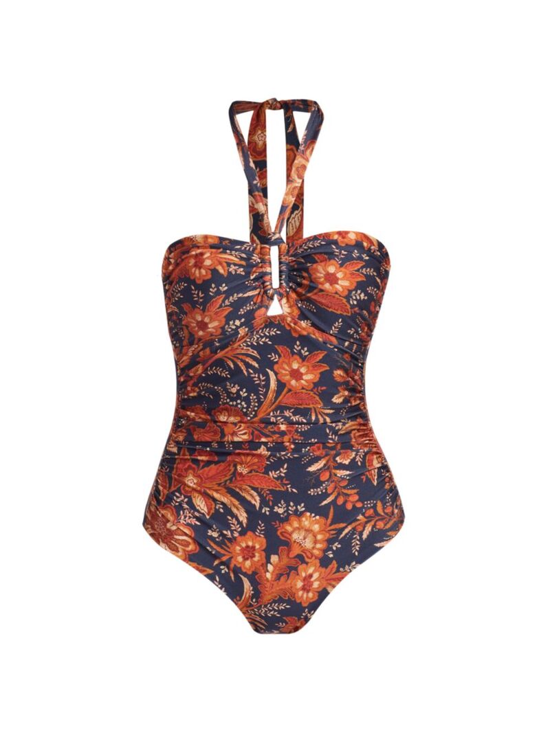 【送料無料】 ジマーマン レディース ワンピース トップス Junie Floral One-Piece Swimsuit dark navy floral